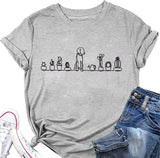 Hunde und Pflanzen Tees Frauen Pflanzen Liebhaber Shirt Hund Liebhaber T-Shirt