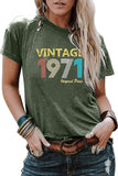 Damen T-Shirt zum 50. Geburtstag, Vintage 1971