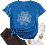 Mandala T Shirt Bohemian Women T Shirt