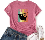 Sloth Shirt Women Funny Cute Sloth T-Shirt