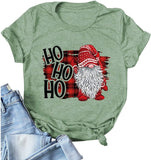 Women HO HO HO Santa Christmas T-Shirt