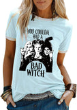 Women You Coulda Had a Bad Witch T-Shirt Halloween Shirt