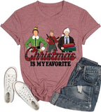 Noël est ma chemise préférée pour femmes, mon T-Shirt de noël préféré
