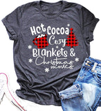 Couvertures confortables pour femmes, T-Shirt de films de noël, chemise de noël