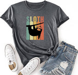 Sloth Shirt Women Funny Cute Sloth T-Shirt