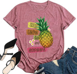 Damen T-Shirt mit Ananas-Motiv, für den Sommer, „My Life is So Sweet“, T-Shirt