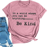 Sweatshirt „Women in A World Where You Can Be Anything“ von Be Kind, langärmelig