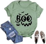 Femmes Boo T-Shirt Trick or Treat chemise drôle Halloween T-Shirt
