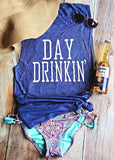Women Day Drinkin' Muscle Tank Top Day Drinking Shirt