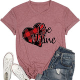 Be Mine Shirt Femme Saint Valentin Buffalo Heart Tees