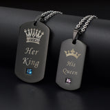 nehzus jewelry couples necklace queen and king jewelry couples tags