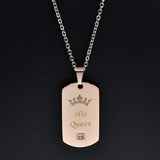 nehzus jewelry couples necklace queen and king jewelry couples tags
