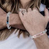 NEHZUS Couples Bracelets His and Hers Stainless Steel Matching Set Bracelet for Anniversary