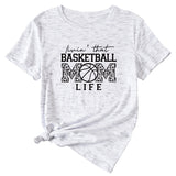 Livin That Basketball, Crewneck, Plus-size Women's T-shirt, Short-sleeved Shirt