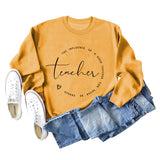 L'INFLUENCE DES LETTRES SWEAT-SHIRT OVERSIZE À MANCHES LONGUES ET COL ROND AMPLE