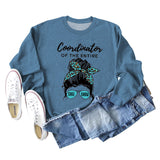 Coordinator of The Entire Letter Printing Fashion Long Sleeve Sweater