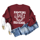 Hawkins 1893 Pull ample à manches longues et col rond pour femme