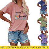 T-shirt décontracté à manches courtes imprimé Every Bunny's Bunny's Bunny pour femme