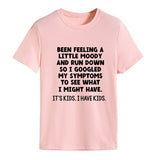 Damen T-Shirt mit Rundhalsausschnitt und kurzen Ärmeln