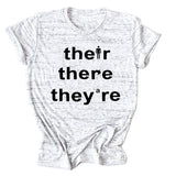 T-shirt ample à manches courtes, avec lettres imprimées, à la mode