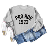 Cross Border PRO ROE 1973 Fashion Damen Großer Langarm Rundhalspullover Damen