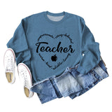 Compassionate Caring Fashion Round Neck Loose Long Sleeve Round Neck Sweater