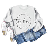 L'INFLUENCE DES LETTRES SWEAT-SHIRT OVERSIZE À MANCHES LONGUES ET COL ROND AMPLE