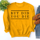 But Did Pullover für Damen mit Rundhalsausschnitt und Buchstabenmuster