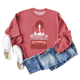RUNNING UP THAT HILL DAMEN-SHIRT MIT RUNDHALSAUSSCHNITT, LANGARM, SWEATSHIRT IN ÜBERGRÖSSE
