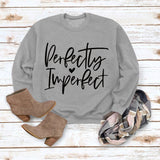 Perfekt unvollkommen monogrammiertes Damen Sweatshirt