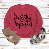 Perfekt unvollkommen monogrammiertes Damen Sweatshirt