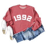 1992 Fashion Autumn Winter Bottoming New Leisure Sweater Round Neck Long Sleeved Shirt
