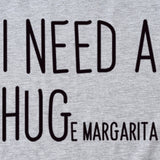 MINIMALISTISCHES T-SHIRT MIT RUNDHALSAUSSCHRIFTZUG „I NEED A HUG“ MIT KURZEN ÄRMELN