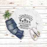 Printed Pullover Round Neck Tops Long Sleeve Printed Sweatshirt