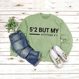 Rundhals-Oberteile, langärmeliges, bedrucktes Sweatshirt mit Buchstaben