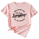 Wenn Sie das kurzärmlige T-Shirt mit Rundhalsausschnitt und Buchstaben-Print nicht finden können
