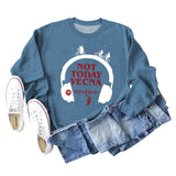 Not Today Vecna ​​Pull ample à manches longues pour femme