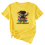 SOCIALWORKERLIFE T-Shirt mit lustigem Muster, neues Rundhals-Kurzarm-T-Shirt