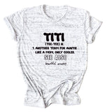 TItI TEE TEE Sommerbrief, Rundhalsausschnitt, lockeres kurzärmliges Damen-T-Shirt