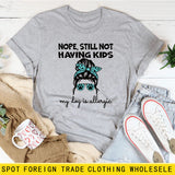 Non, je n'ai toujours pas de mode, T-shirt ample à manches courtes pour femmes