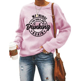 Haut à col rond AVERTISSEMENT ! Le sweat ample imprimé