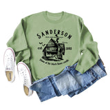 SANDERSON BED Lettres Col Rond Bas Manches Longues Sweat Femme