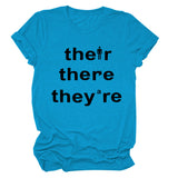 T-shirt ample à manches courtes, avec lettres imprimées, à la mode