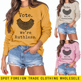 Vote We're Ruthless – Übergroßes, lockerärmeliges Rundhals-Sweatshirt