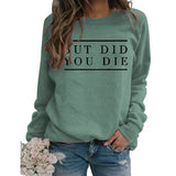 But Did Pullover für Damen mit Rundhalsausschnitt und Buchstabenmuster