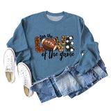 „For The Love Of The Game“ Rugby-Sweatshirt mit Leopardenmuster und Aufschrift