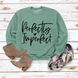Perfekt unvollkommen monogrammiertes Damen Sweatshirt
