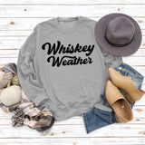 Whiyweather Letter Casual Round Neck Long Sleeve Sweater Loose Sports Fashion Bottoming Shirt Women's Dress