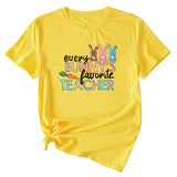 T-shirt décontracté à manches courtes imprimé Every Bunny's Bunny's Bunny pour femme
