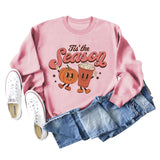 Tis' The Season Fashion Autumn and Winter Primer Letter Print Long Sleeve Sweater for Women